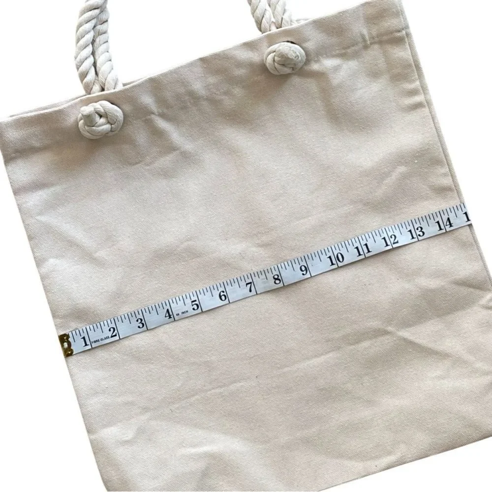 Large Reusable Canvas Shoulder Bag for Teachers